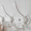 Portemanteau mural blanc à 5 crochets