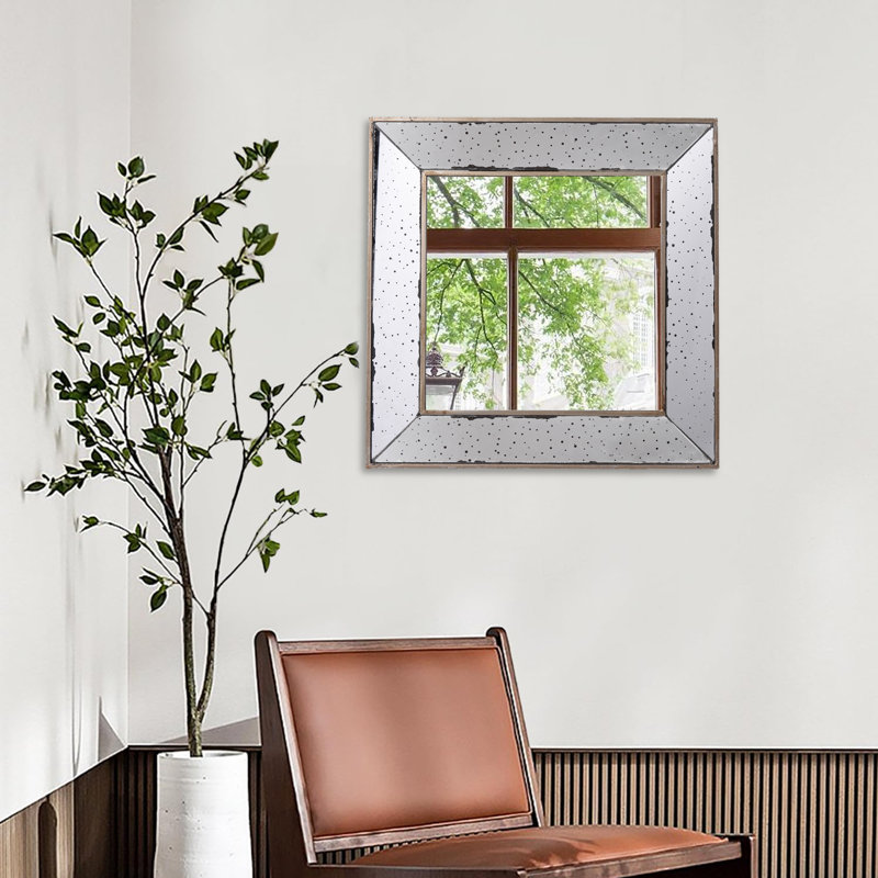 Rojan Square Wall Mirror, 12" x  12"