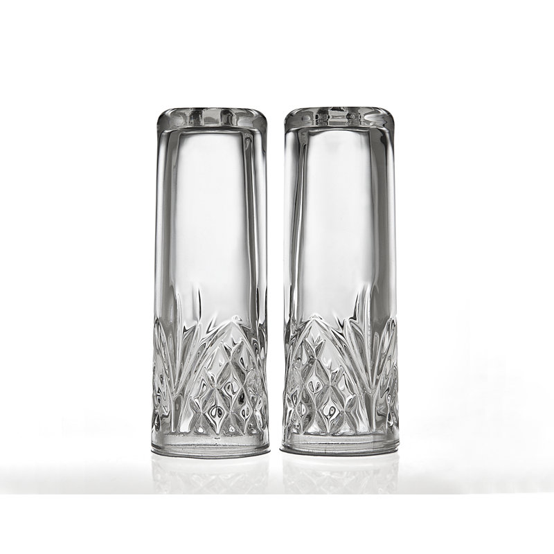 Elegant Clear Crystal Salt & Pepper Shaker Set