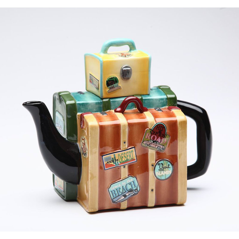Barowsky Luggage Ceramic 0.44 -qt. Ceramic Teapot
