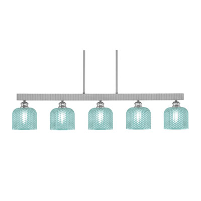 Barre d'éclairage 5 lumières Edge avec verre texturé 6 po