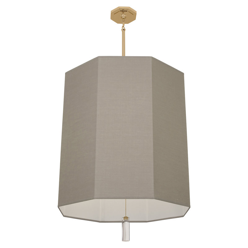 Kate 6 - Light Chandelier, Modern Brass, Smoke Gray