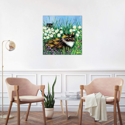 Flower Prowlers 1 Piece Wrapped Canvas Painting