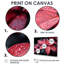 Red Red Poinsettia Raindrop Reflections I - Plants, impression d'art mural-1301574920-1301574921