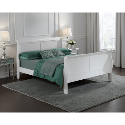 Roskilde White Full Sleigh Bed Set Of 2