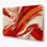 «Lyrical Abstraction 2», art mural en métal rouge