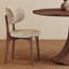 Table ronde brune foncée de forme intéressante-303981112-303981122