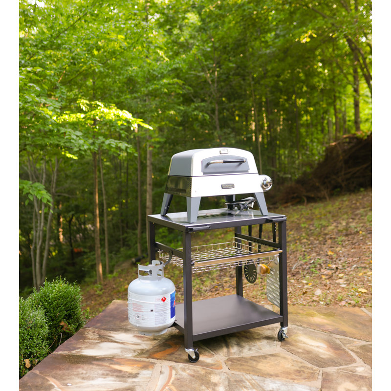 NUUK Stainless Steel 30IN Outdoor Pizza Oven Table & Reviews | Wayfair