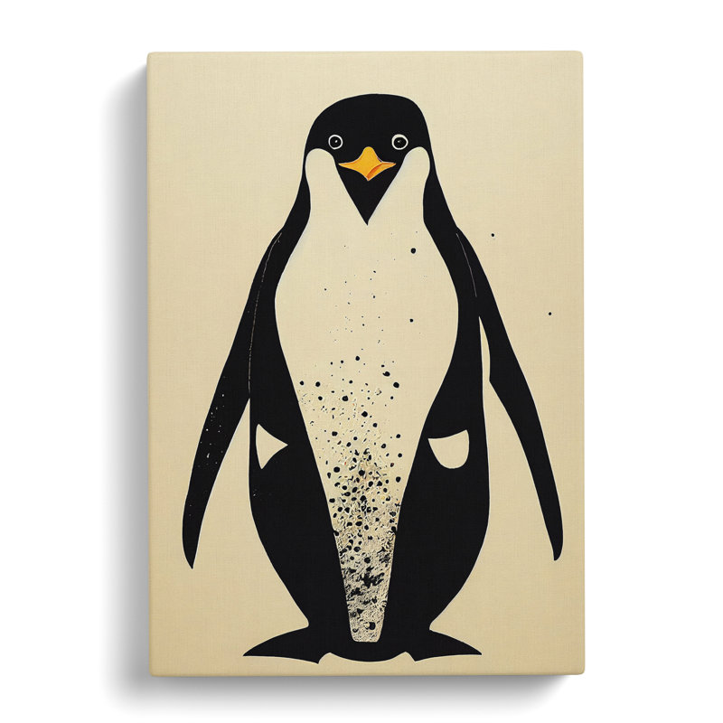 Congresbury Penguin - Wrapped Canvas, 60cm H x 40cm W x 3cm D