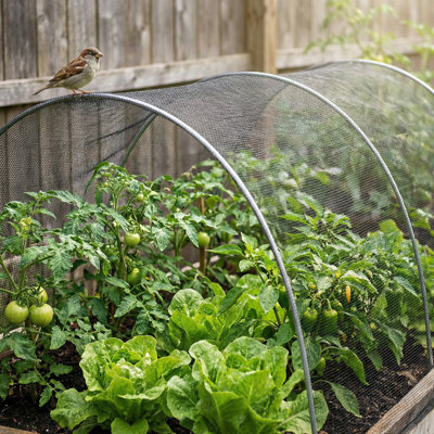 98.4" X 396" Garden Insect Netting, Thickened Nano Ppt Mesh, 30% Shade For Vegetables & Flowers