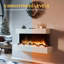 Castleton Fires & Fireplaces 110cm W White Electric Fireplace with 6824.28 BTU