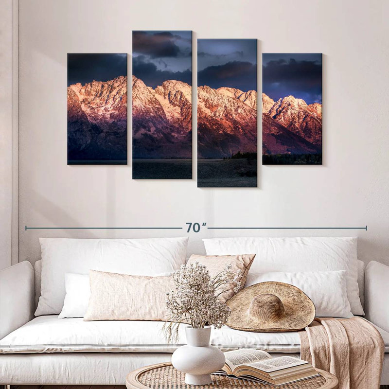 Alvord Grand Teton, aube hivernale, H 32 po x l 52 po