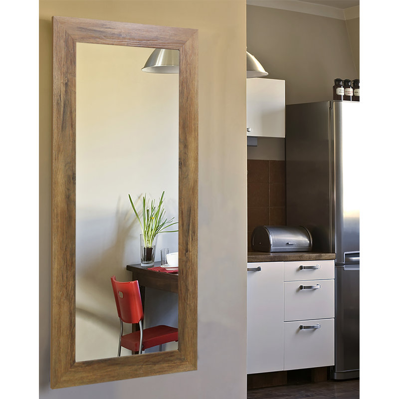 Hruby Mirror, 21" H x 60" W, Brown