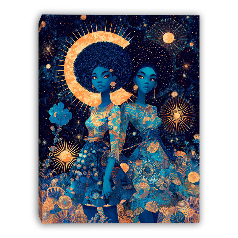 «Celestial Garden», art mural sur toile tendue, L 24 po x H 36 po x P 1,5 po