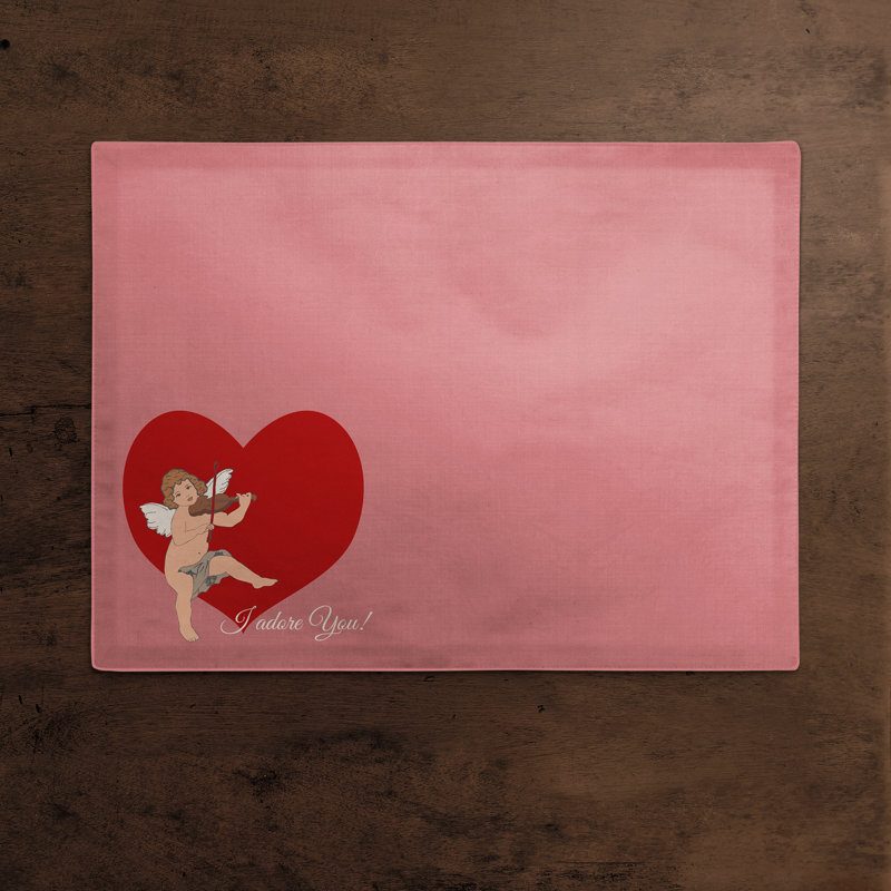 Edelynn Polyester No Pattern Rectangle Placemat