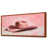 Toile avec cadre flottant brun