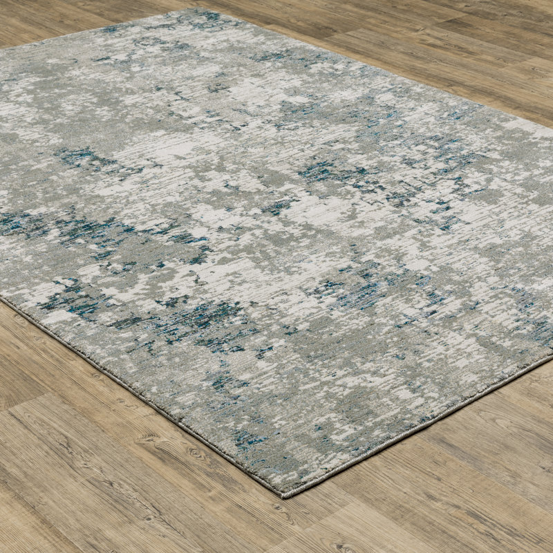 Tapis gris Ronny, Forme rectangulaire 1 pi 10 po x 3 pi 2 po