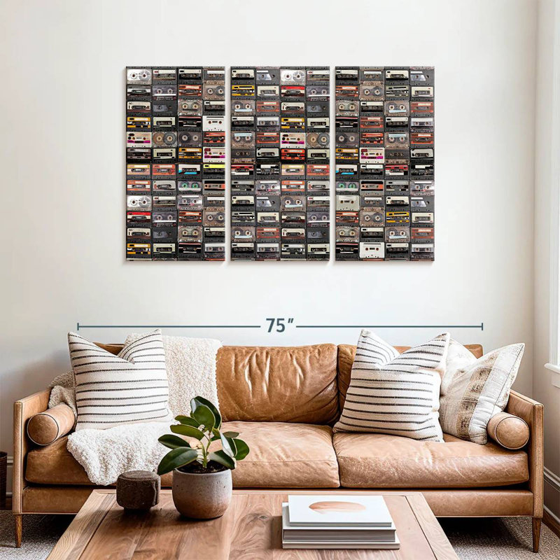 Abarca Audio Cassettes Collection, 36" H x 57" W