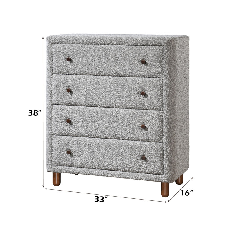 Gray Boucle Chest