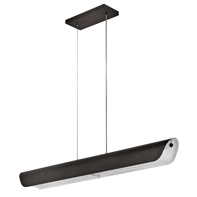 Arco Linear Chandelier, Black Oxide
