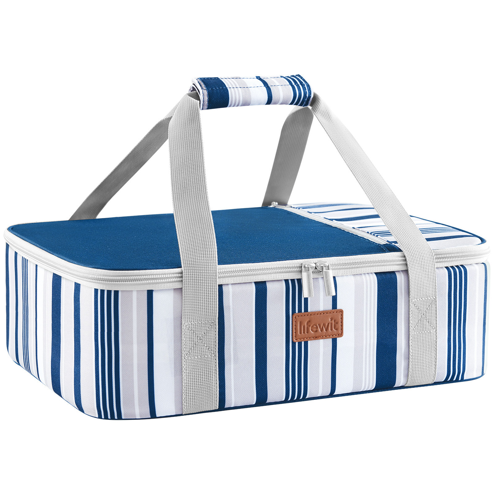BAGSPRITE Insulated Casserole Dish Carrier - Hot Food Transport Case For 9x13 Baking Dishes & Lasagna Pans