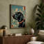 Japanese Portrait with Florals Japandi - Wrapped Canvas-1539465235-1539465240