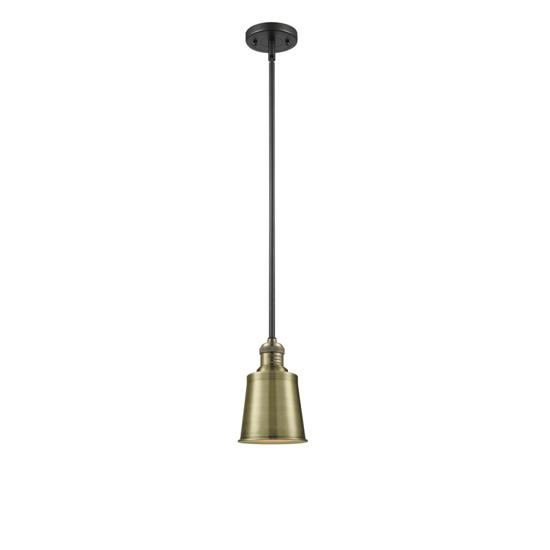 Shept Mallet 1 - Light Single Pendant, Black Antique Brass, LED