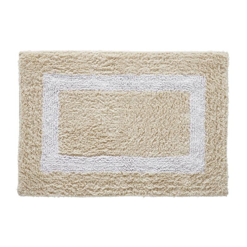 Ensemble de tapis de salle de bain réversible 100% coton ultra doux 3 pièces Atle, 3PC (20" x 20" | 21" x 34" | 20" x 60")