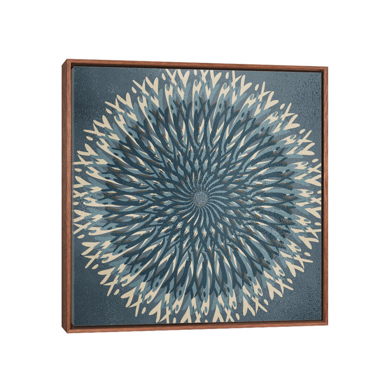 Spin by Kimberly Allen - Painting on Canvas, Brown Floater Frame, 45.72 cm H x 45.72 cm W