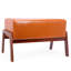 Tabouret en bois rembourré Mid Century-296692394