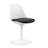 Modholic Tulip Swivel Side Chair, Black-873244884-929971210