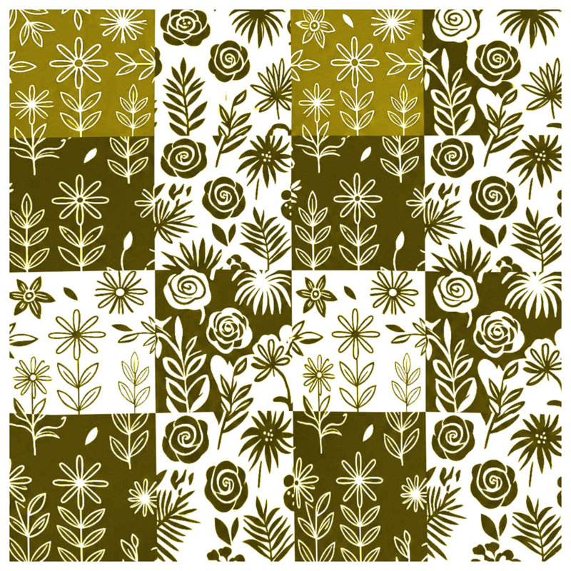 Floral Patchwork Pattern Duvet Covers, King