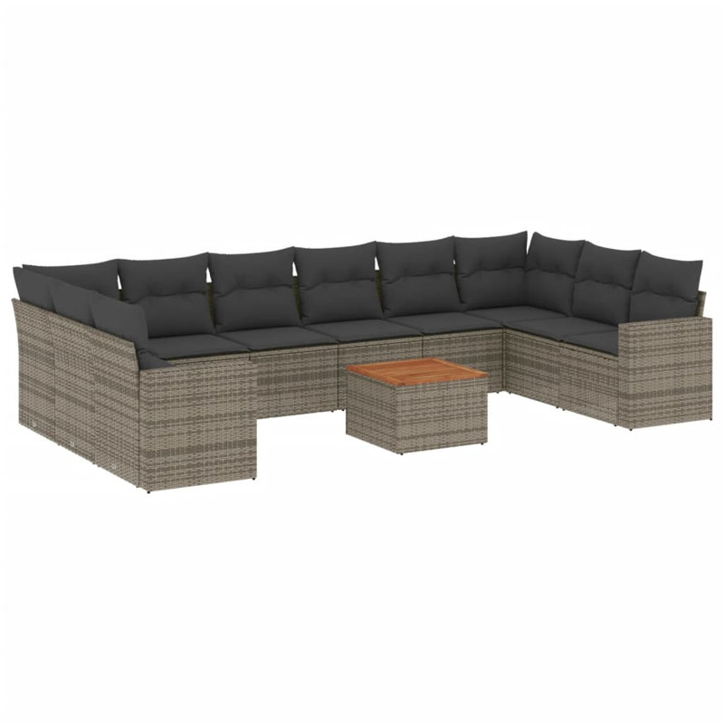 Ensemble de canapé de jardin Vidaxl , Gris