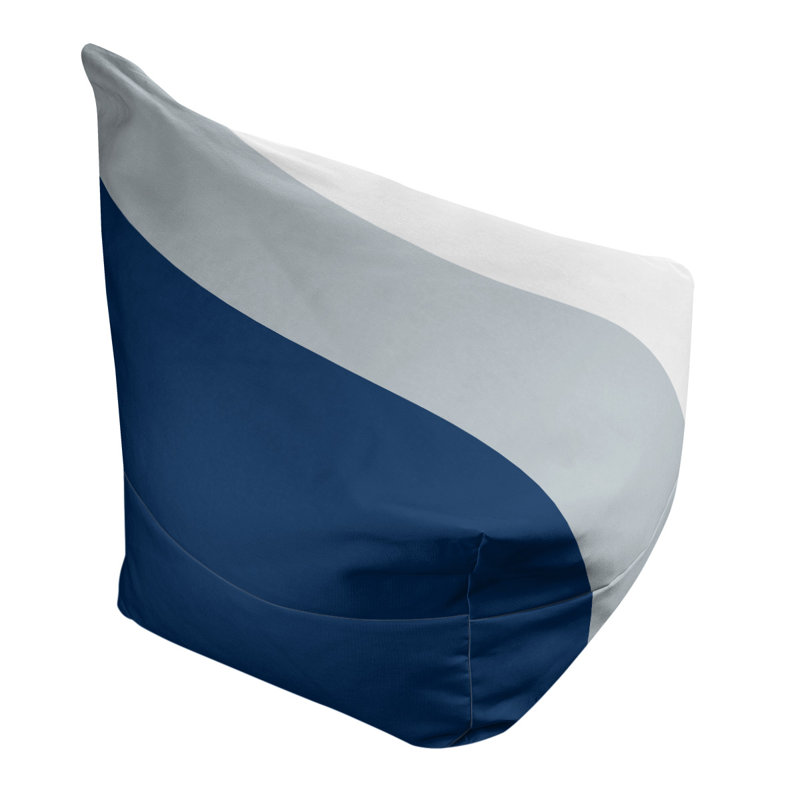 Fauteuil à billes Washington, Bleu marine / argent / blanc, 31 po x 38 po x 42 po