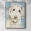 Labradoodle I, reproduction encadrée - bois massif-983755310