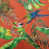 Green/Orange Floral 100% Polyester
