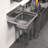 29 in. x 22 in. Stainless Steel One Compartment Sink With 16 in. x 14 in. Bowl And 12 in. Left  Drainboard