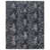 Buchannan Animal Print Hand-Knotted Area Rug in Black/White/Gray