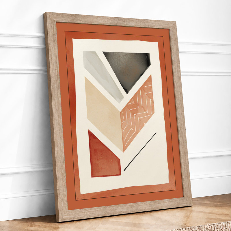 Folded Planes Minimalist - Print, A1 - 84.1 x 59.4 cm, Oak