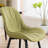 Chardee Upholstered Dining Chairs Faux Leather Waterproof Side Chair with Metal Frame-1629585635