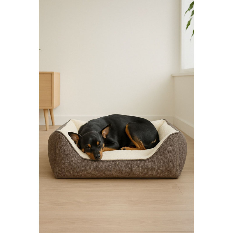 Lit pour animal de compagnie, Brun, L 31,5 po x l 23,6 po