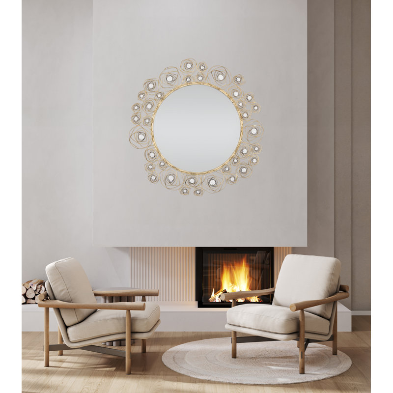 Metal Round Wall Mirror