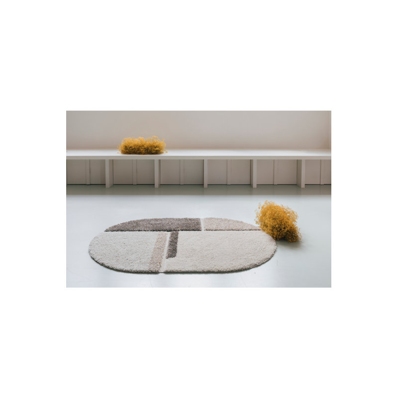 Zest Geometric Area Rug, Oval 5' x 7'5"