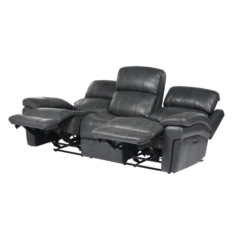Aous Upholstered 89'' Power Reclining Sofa