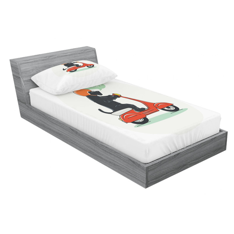 Microfiber Fitted Sheet, Twin XL Fitted Sheet with 1 Pillowcase