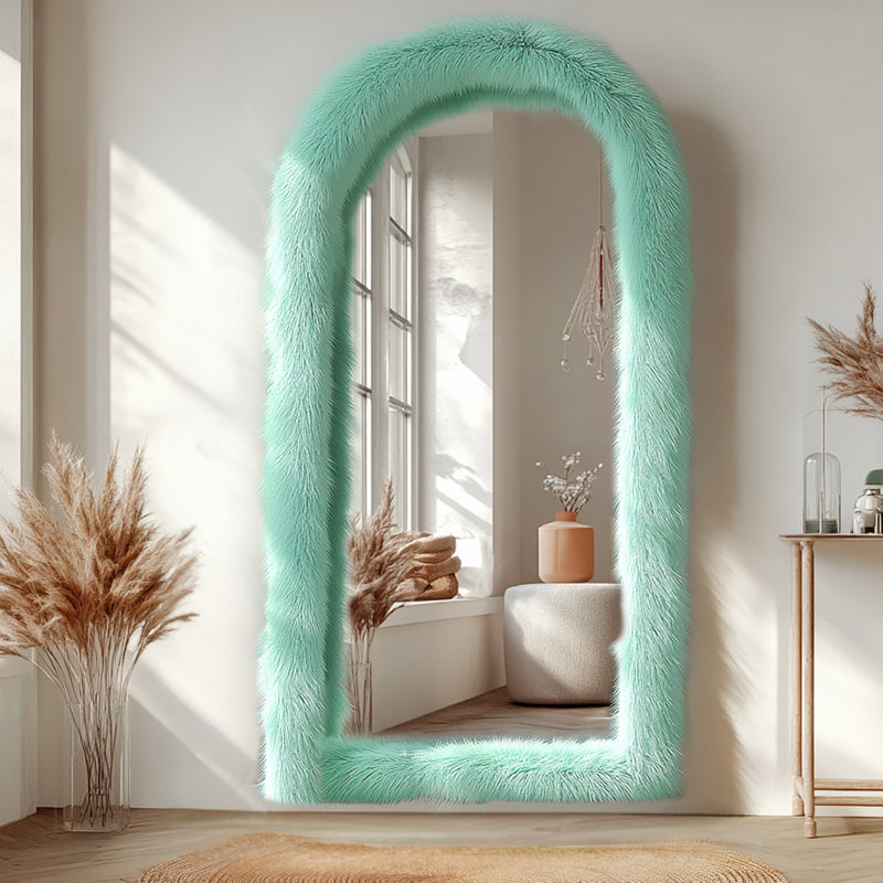 Jezell Arch Mirror, 63" x 24", Green