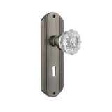 Deco Plate with Decorative Keyhole and Crystal Door Knob