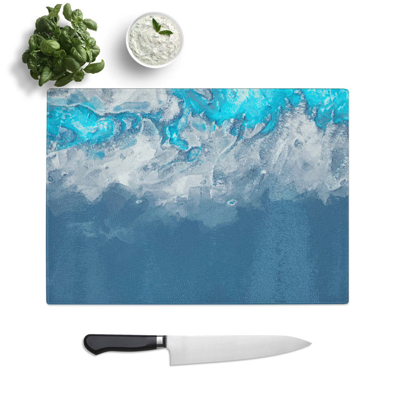 Tempered Glass Take a Chance Chopping Board, 39 cm W x 28.5 cm L