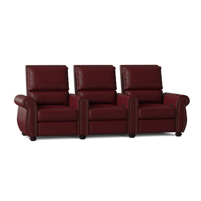 Stallion HR Series Upholstered Power Reclining Home Theater Seating with Cup Holder