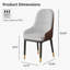 Chaise d'appoint rembourrée en simili cuir avec pieds en métal Libenson-194720906